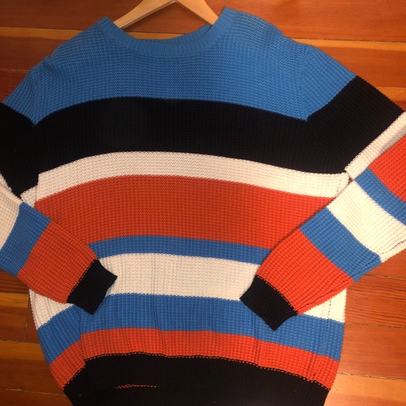 Striped Unisex Fisherman Multi Color Sweater | AA - Picture 4 of 5